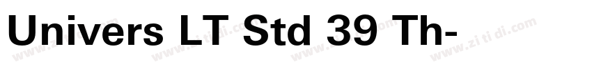 Univers LT Std 39 Th字体转换